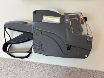 PISTOLET DE TARIFICATION 2 lignes Étiquette   Rouleau d'étiquettes de manuel d'instructions