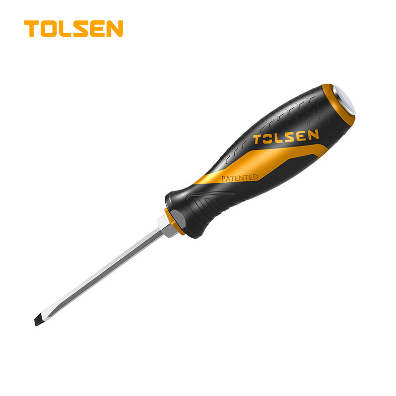 Flat Go-through screwdriver, 6 inches - TOLSEN