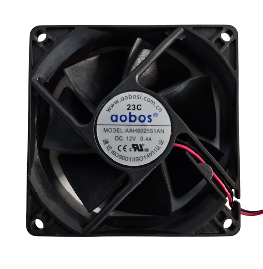 12 volt 0.4 amp fan.