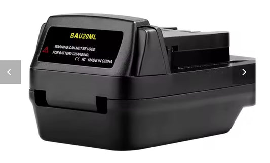 Convertisseur de batterie Bauer vers outils Milwaukee 18v