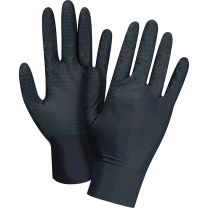 Gants nitrile robustes à prise tactile – Noir, 8 mils, TG - XL - Zenith