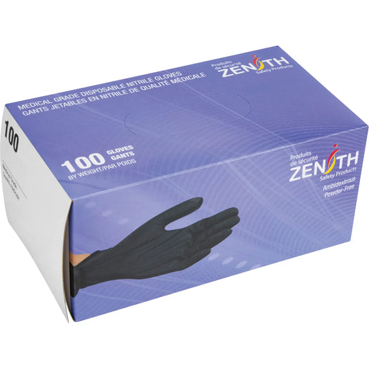 Gants nitrile robustes à prise tactile – Noir, 8 mils, TG - XL - Zenith