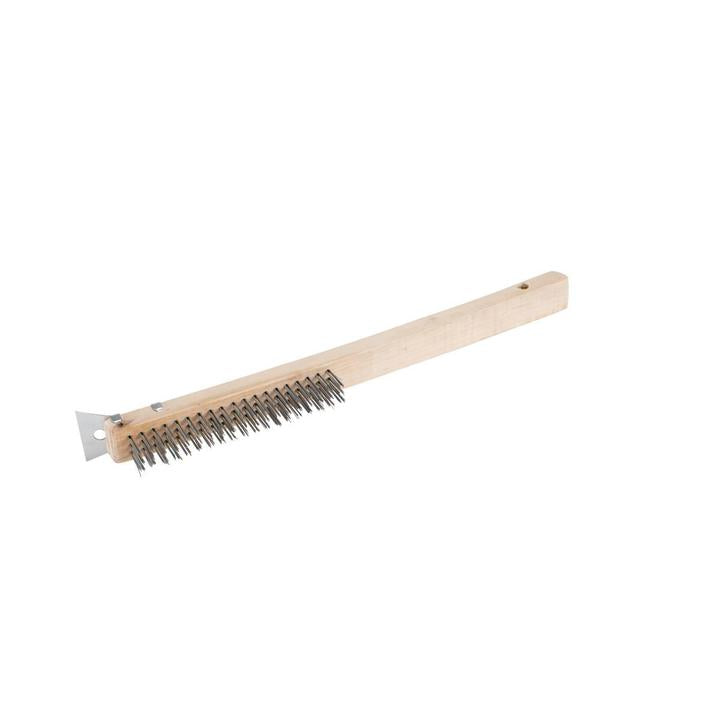 Brosse métallique avec grattoir - sosoutils