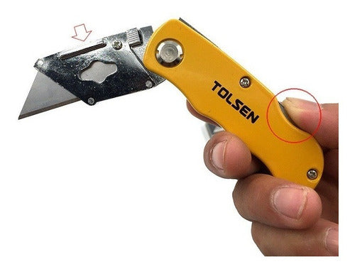 Couteau utilitaire pliant -TOLSEN - sosoutils