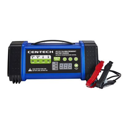 Chargeur de batterie 6v/12v, 15 A haute fréquence, CEN-TECH - sosoutils