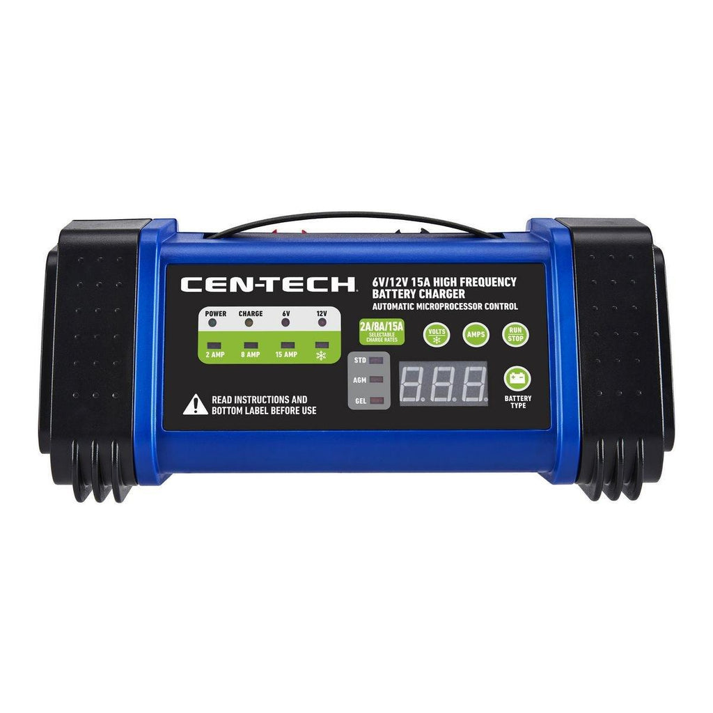 Chargeur de batterie 6v/12v, 15 A haute fréquence, CEN-TECH - sosoutils