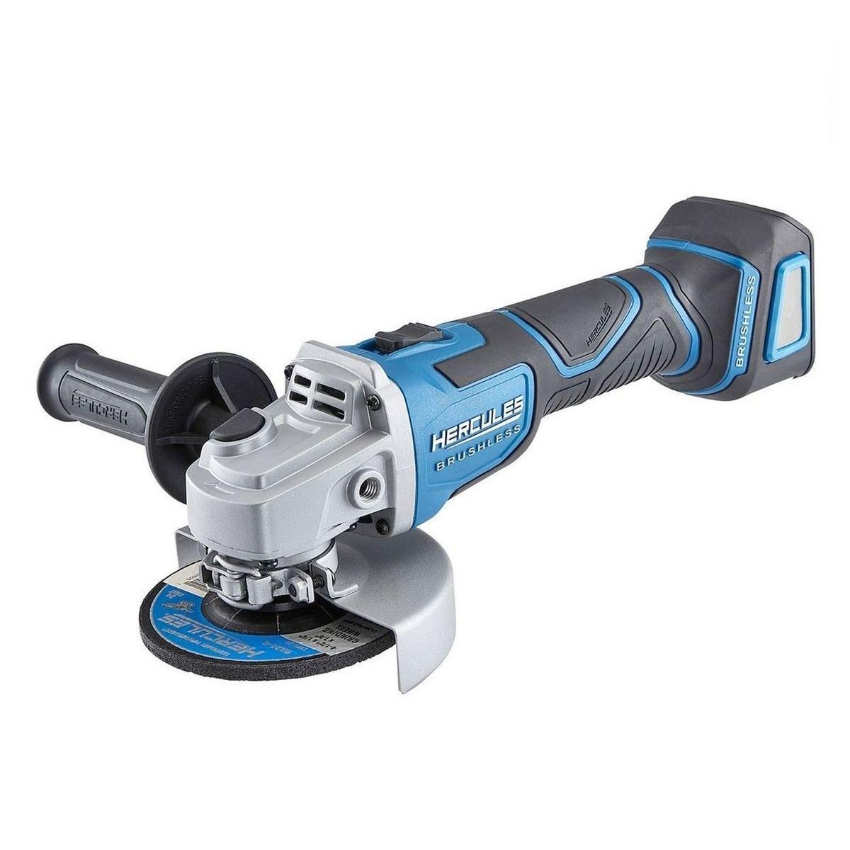 Meuleuse d'angle brushless 4 1/2 Po / 5 Po Lithium-Ion 20 V sans fil HERCULES - Outil Seulement - sosoutils