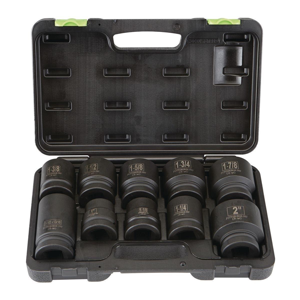 1 Inch Socket Set R PITTSBURGH PRO 10-Piece 1 Inch Drive SAE Impact Socket Set – sosoutils