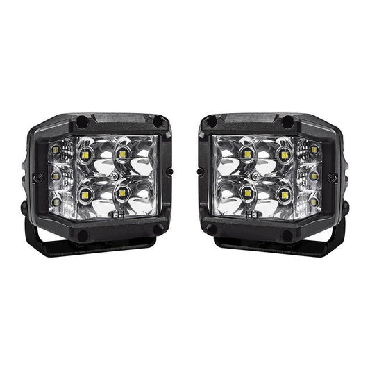 3 po. Spot LED avec éclairage latéral - Paire ROADSHOCK - sosoutils