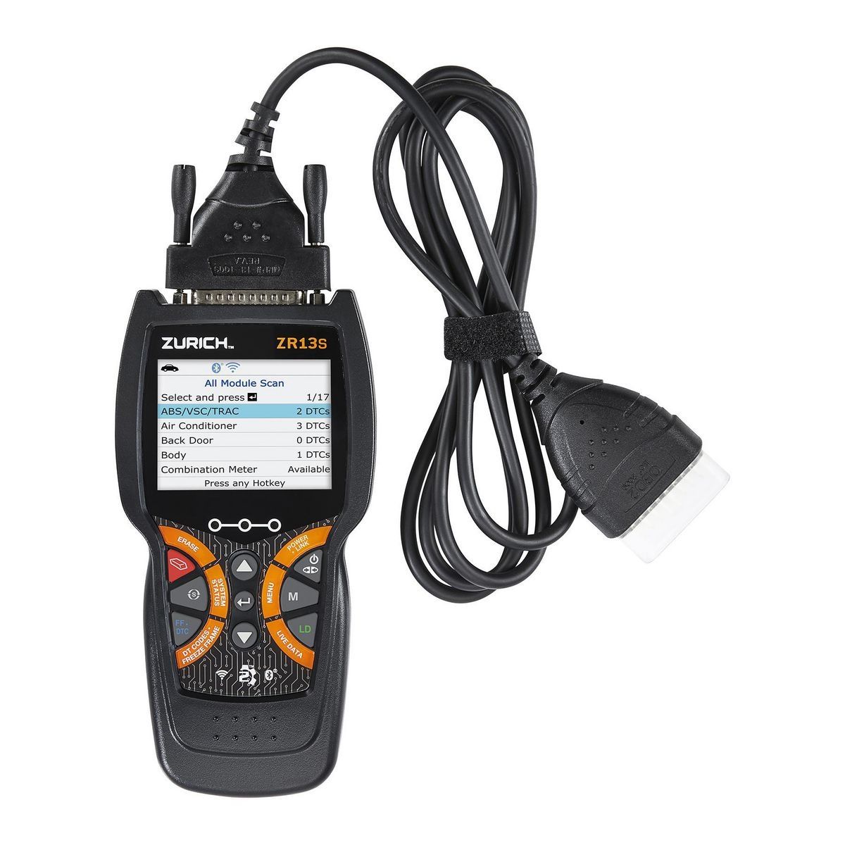 ZR13s OBD2 code reader with ABS/SRS/FIXASSIST - Zurich – sosoutils