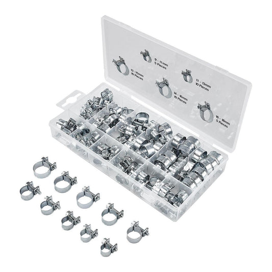 Mini kit de colliers de serrage pour tuyau d'injection de carburant 40 pièces MADDOX - sosoutils