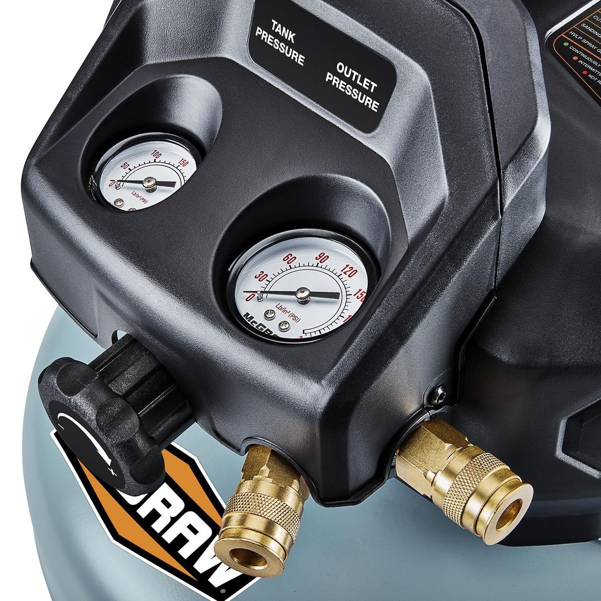 6 gallon 0.8 hp 150 psi oil free pancake air compressor - sosoutils