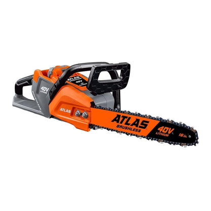 Scie à chaine sans fil ATLAS, Lithium-Ion 40 V, 16 Po, BRUSHLESS - OUTIL SEUL - sosoutils