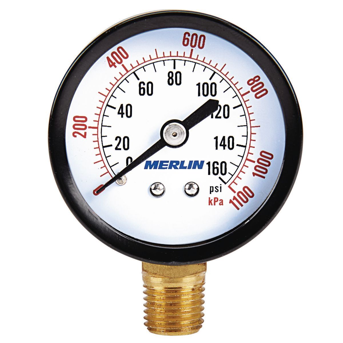 Manomètre rempli a sec 160 psi 1/4 po npt - sosoutils