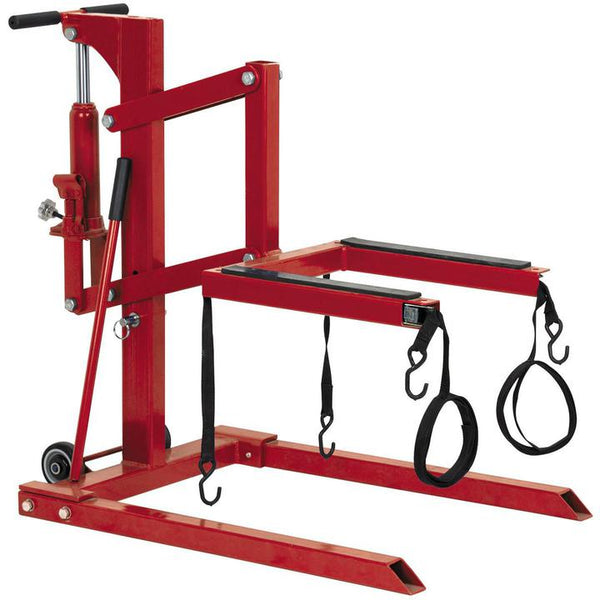 Kartols Cric Moto Réglable 10-33 Cm – Pont Élévateur 500 Kg Pour Entretien Et Réparation Motocyclette, Rouge Robuste