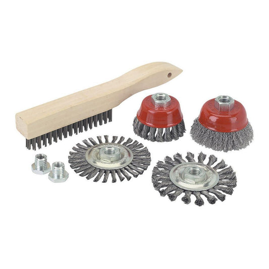 Ensemble de Brosses pour meuleuse, 7 Pièces, WARRIOR - sosoutils