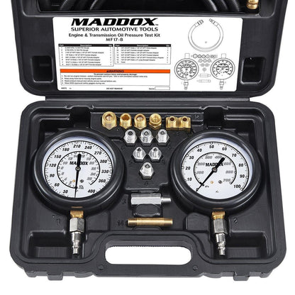 Ensemble de test de pression d'huile moteur et transmission - MADDOX - sosoutils