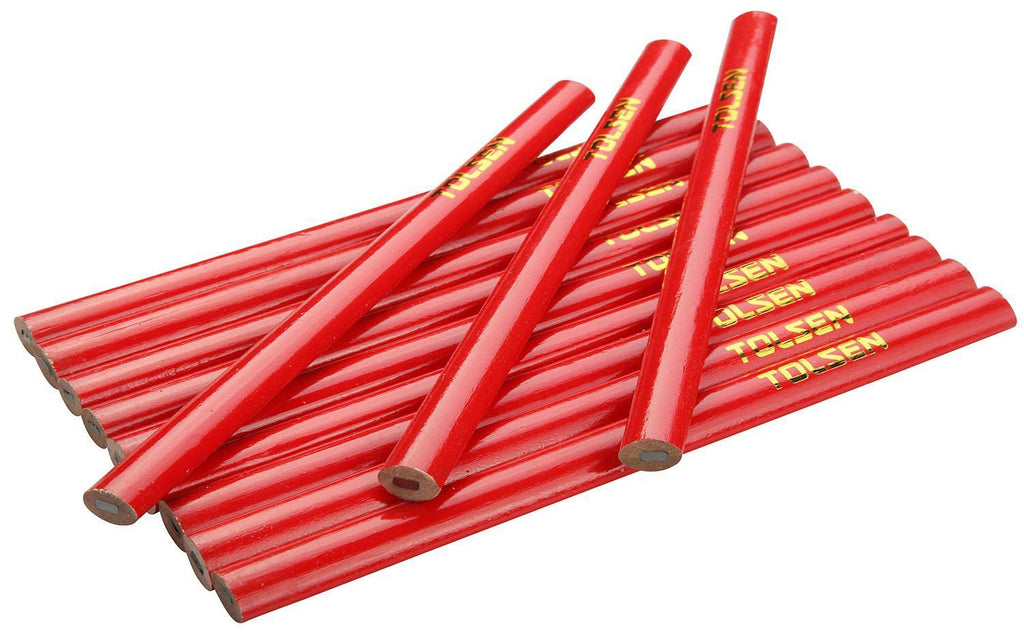 Ensemble de 12 crayon de menuisier TOLSEN - sosoutils
