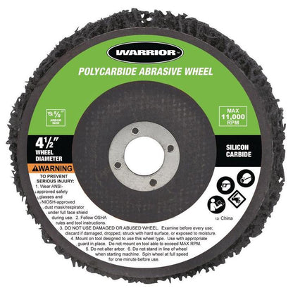 Roue abrasive en polycarbure de 4-1 / 2 po WARRIOR - sosoutils