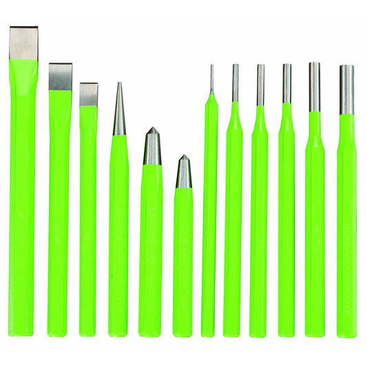 Ciseaux à froid et ensemble de poinçons, 12 pièces - sosoutils