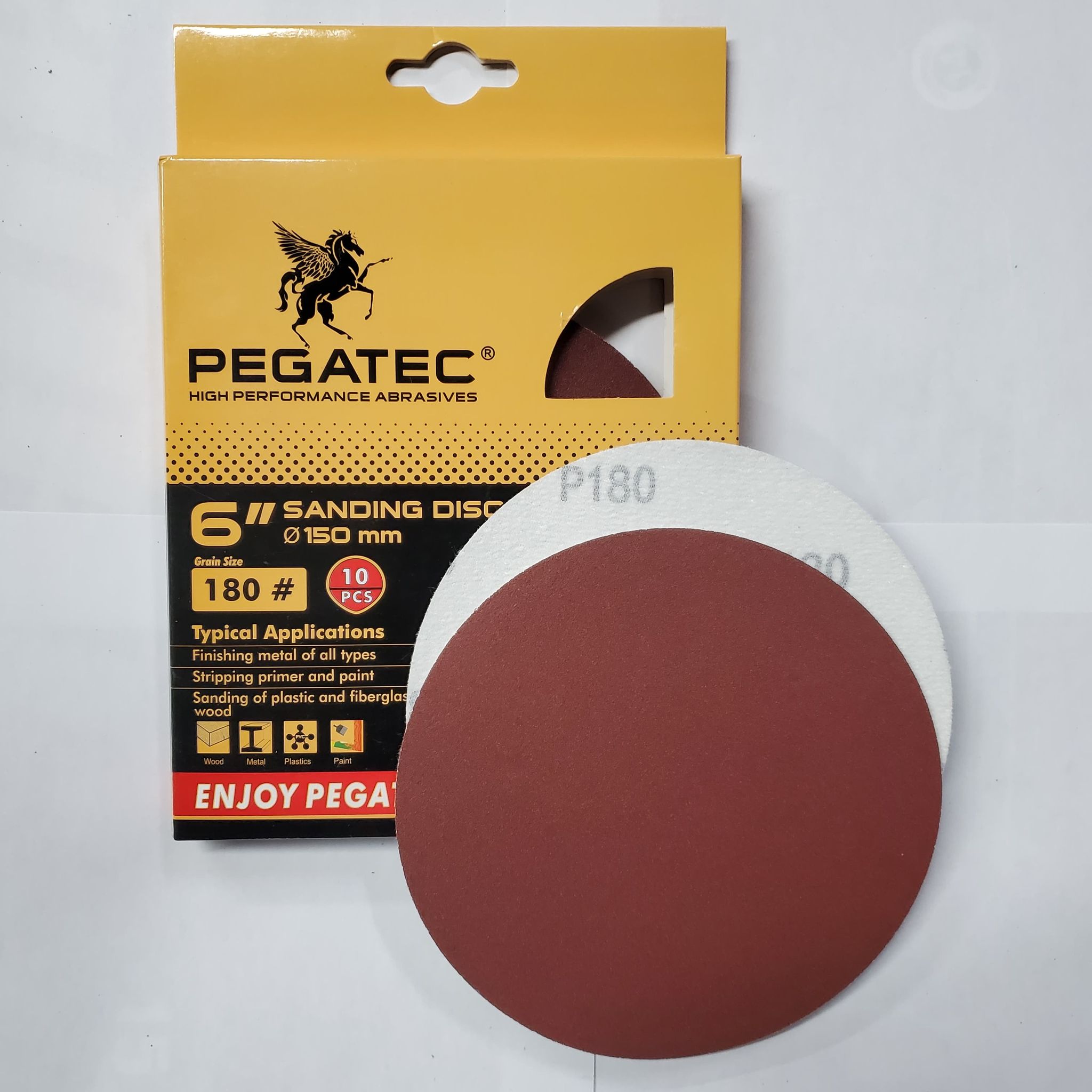 10x 6 inch velcro sandpaper, PEGATEC Aluminum Oxide – sosoutils