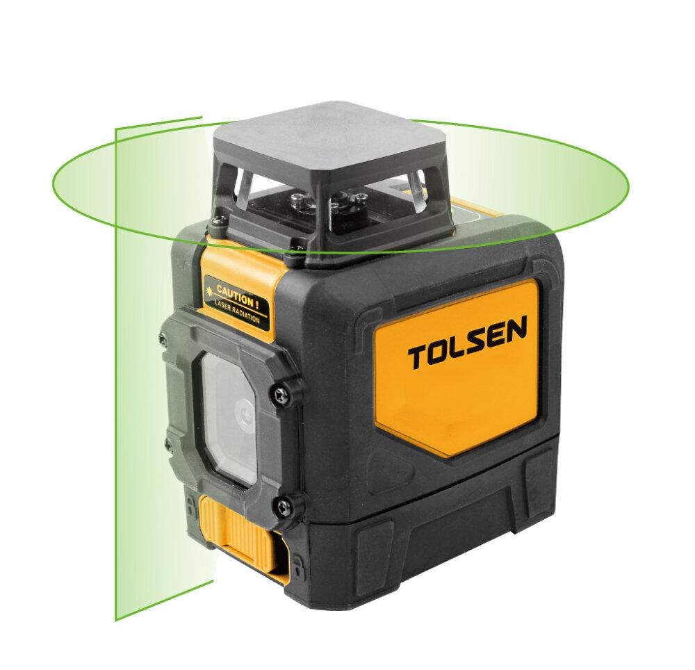 Niveau laser vert horizontal 360° et vertical TOLSEN industriel - sosoutils